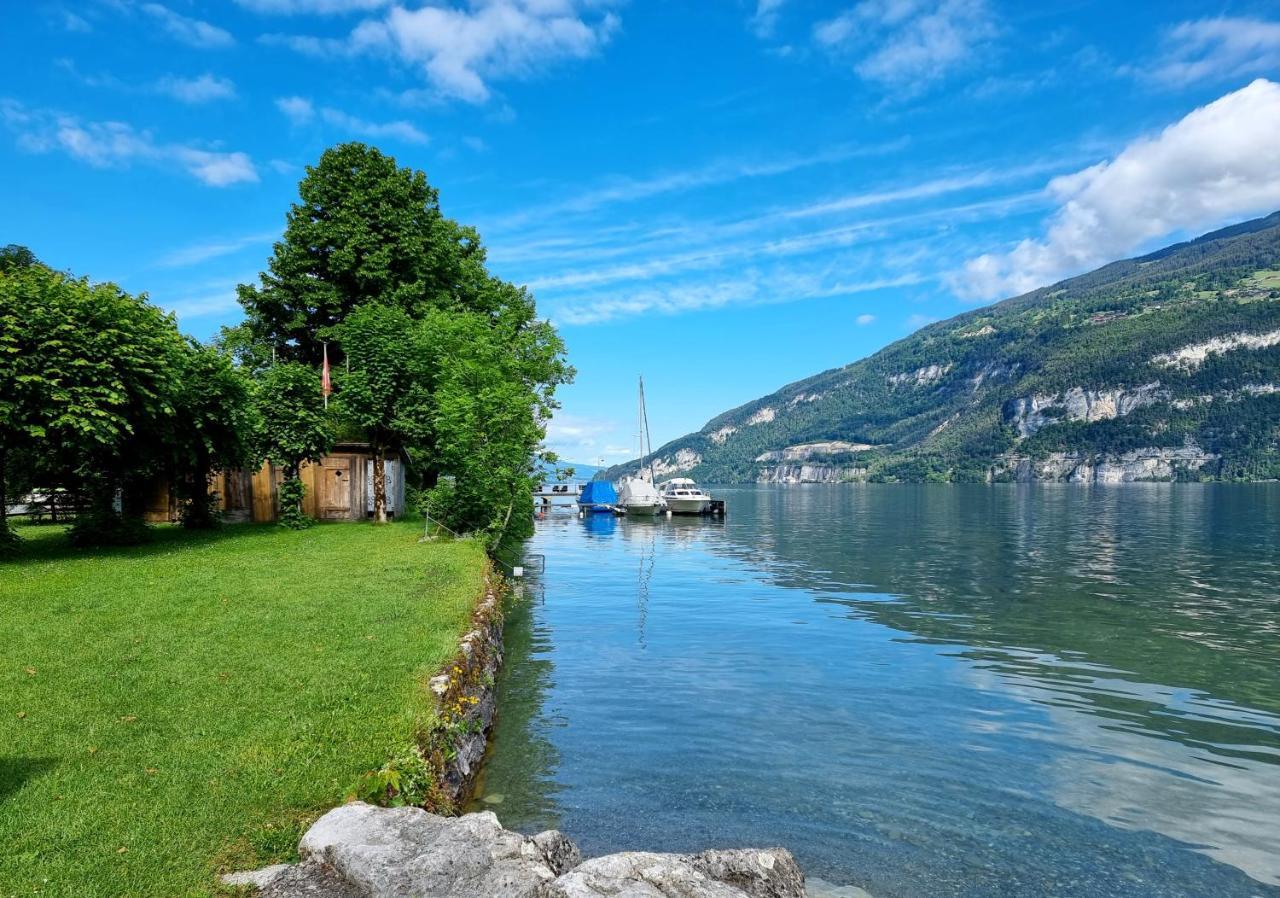 Seeparadiesli am schönen Thunersee Darligen Bagian luar foto